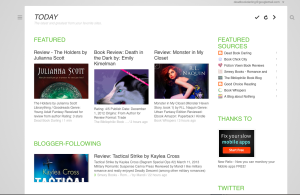 My Feedly subscriptions, "magazine" style